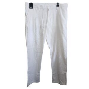 ROUNDTREE & YORKE Dillards Men's NWT White Linen Cotton Chino Pants, SIZE 40/32
